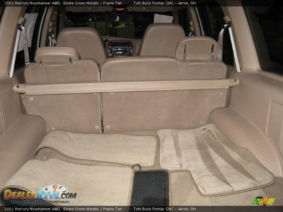 2001 Mercury Mountaineer AWD Estate Green Metallic / Prairie Tan Photo #13
