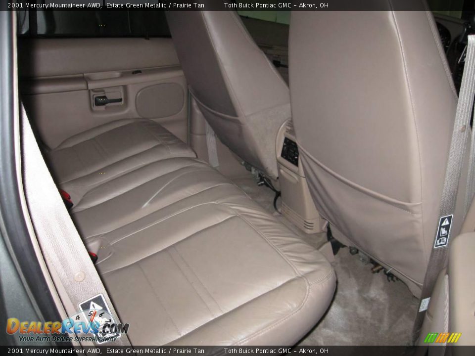 2001 Mercury Mountaineer AWD Estate Green Metallic / Prairie Tan Photo #14