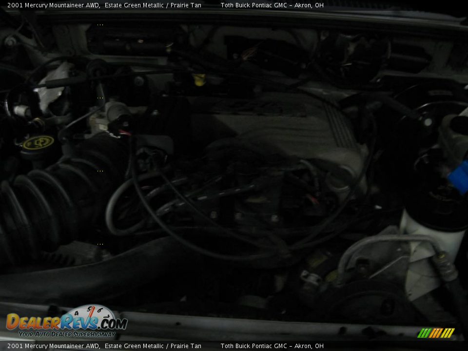 2001 Mercury Mountaineer AWD Estate Green Metallic / Prairie Tan Photo #19