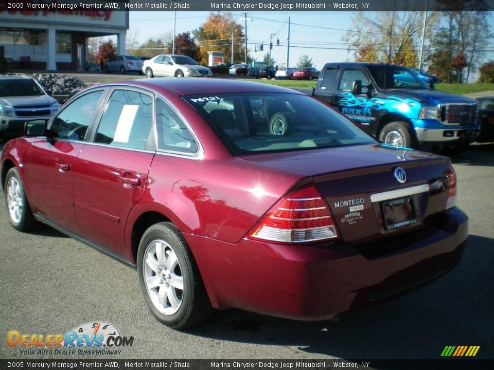 2005 Mercury Montego Premier AWD Merlot Metallic / Shale Photo #8