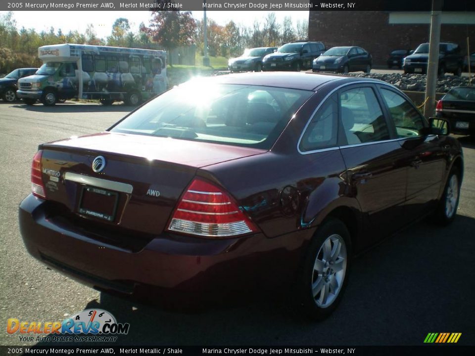 2005 Mercury Montego Premier AWD Merlot Metallic / Shale Photo #10
