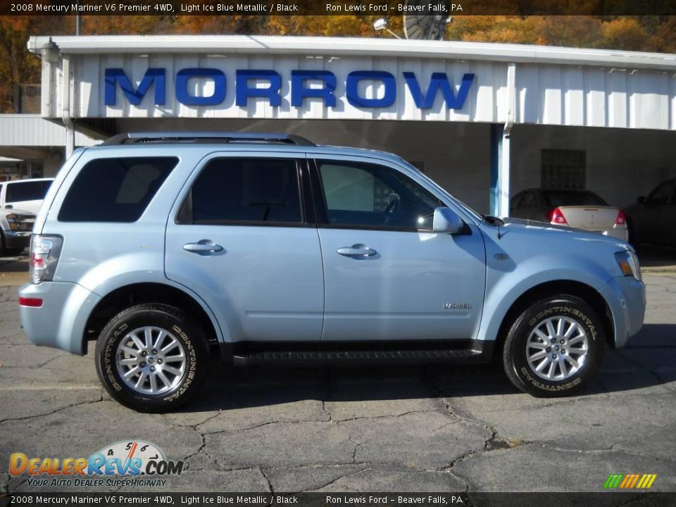 2008 Mercury Mariner V6 Premier 4WD Light Ice Blue Metallic / Black Photo #1