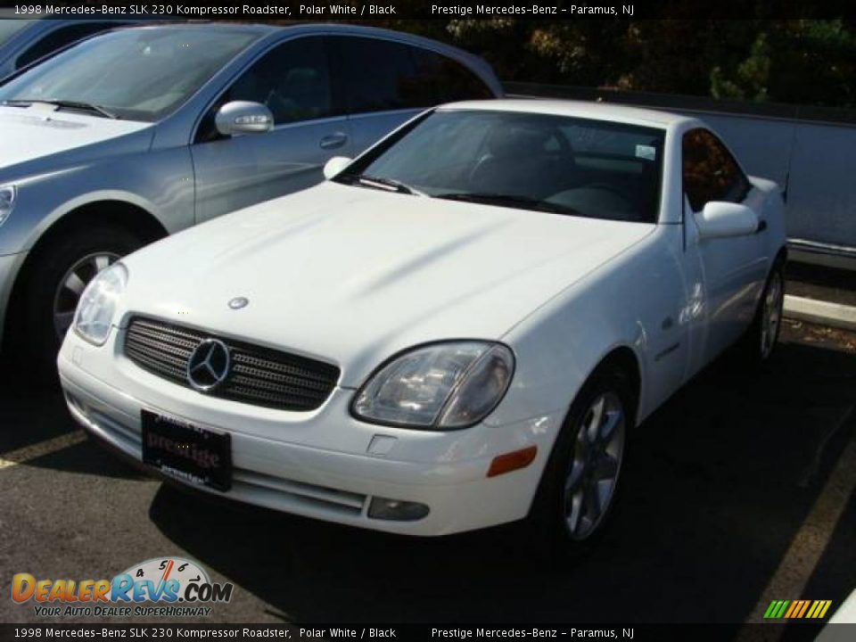 1998 Mercedes-Benz SLK 230 Kompressor Roadster Polar White / Black Photo #1