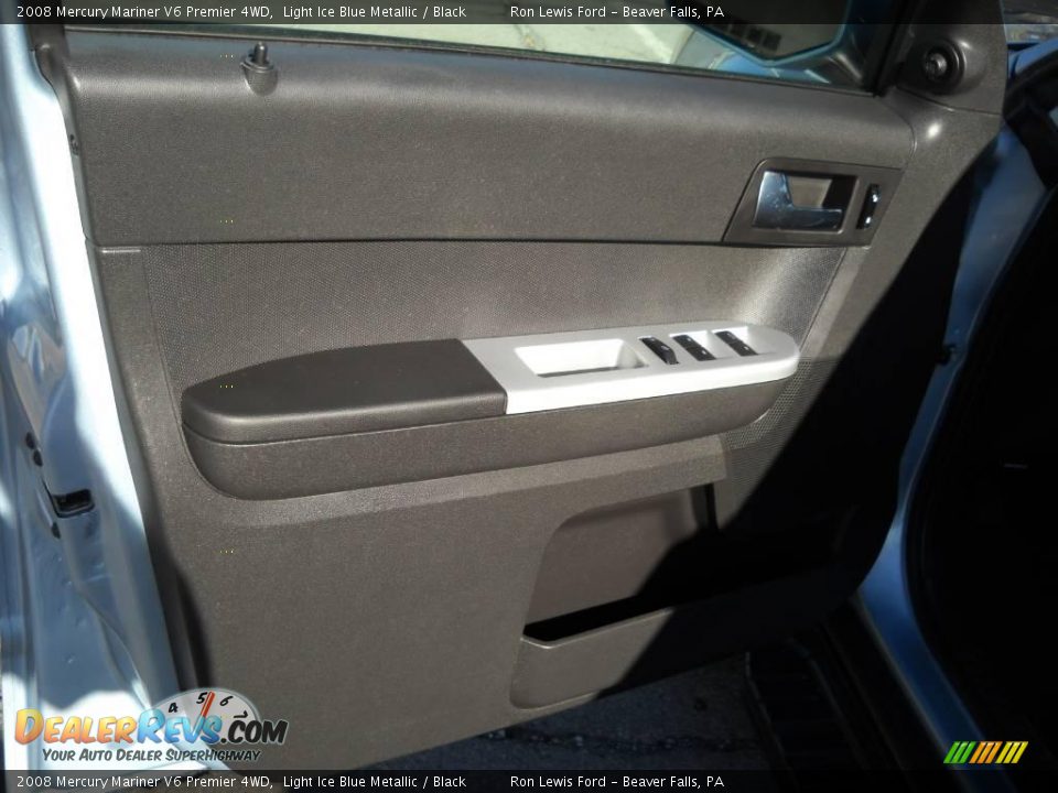 2008 Mercury Mariner V6 Premier 4WD Light Ice Blue Metallic / Black Photo #6