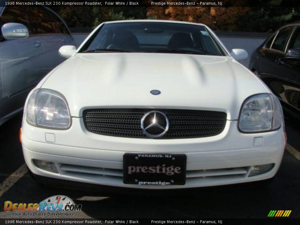 1998 Mercedes-Benz SLK 230 Kompressor Roadster Polar White / Black Photo #2