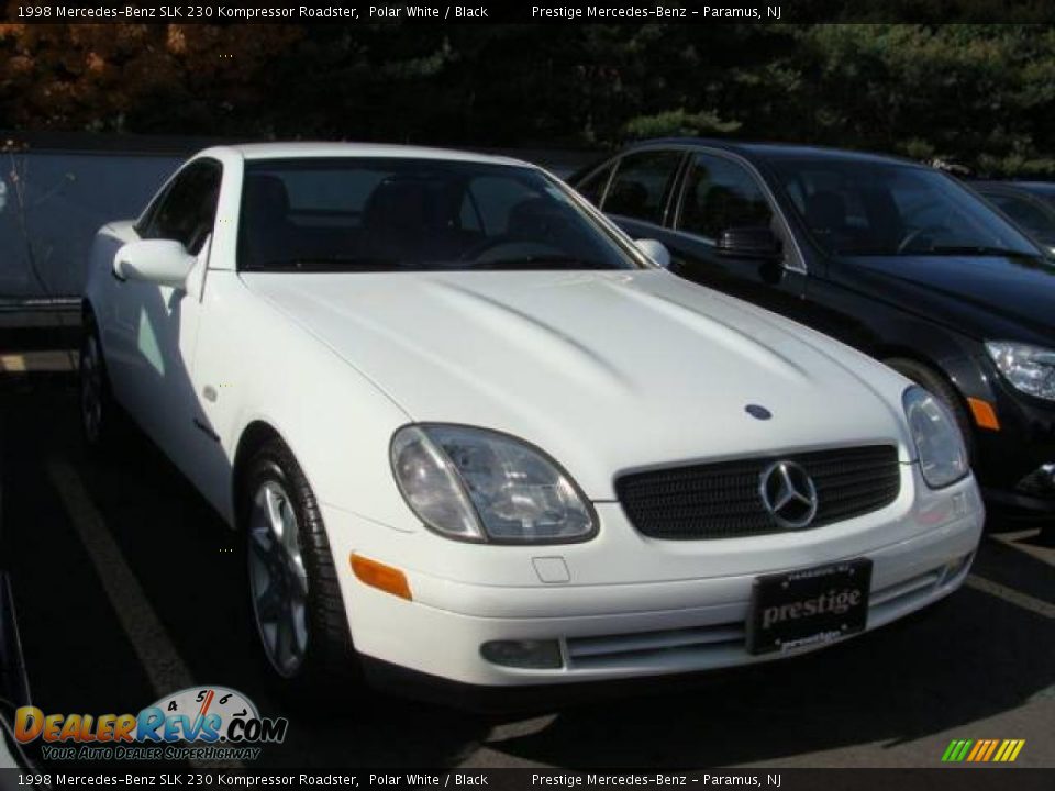 1998 Mercedes-Benz SLK 230 Kompressor Roadster Polar White / Black Photo #3