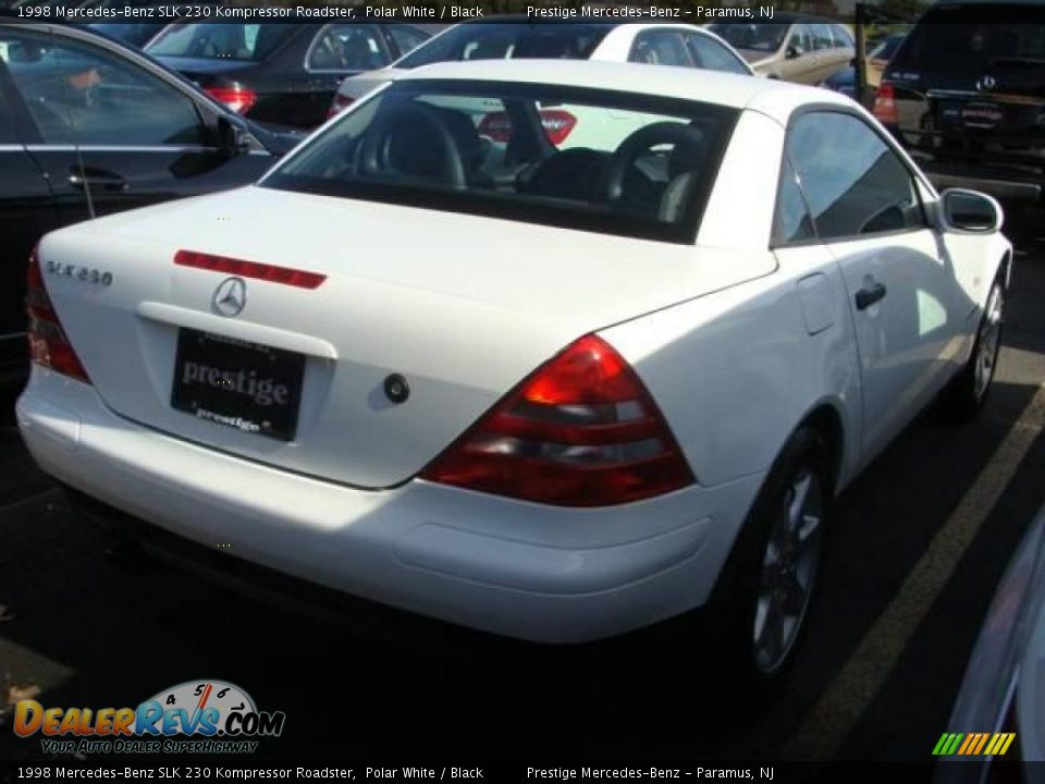 1998 Mercedes-Benz SLK 230 Kompressor Roadster Polar White / Black Photo #4