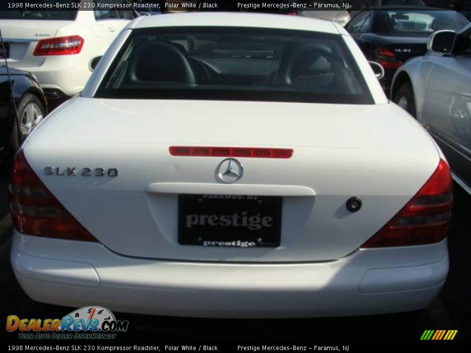 1998 Mercedes-Benz SLK 230 Kompressor Roadster Polar White / Black Photo #5