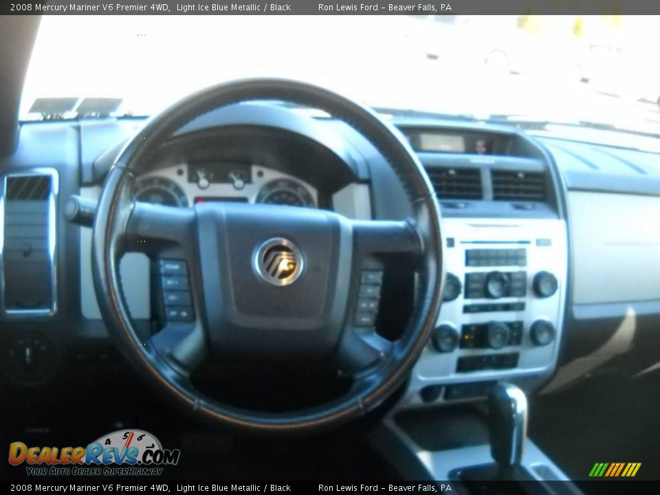 2008 Mercury Mariner V6 Premier 4WD Light Ice Blue Metallic / Black Photo #11
