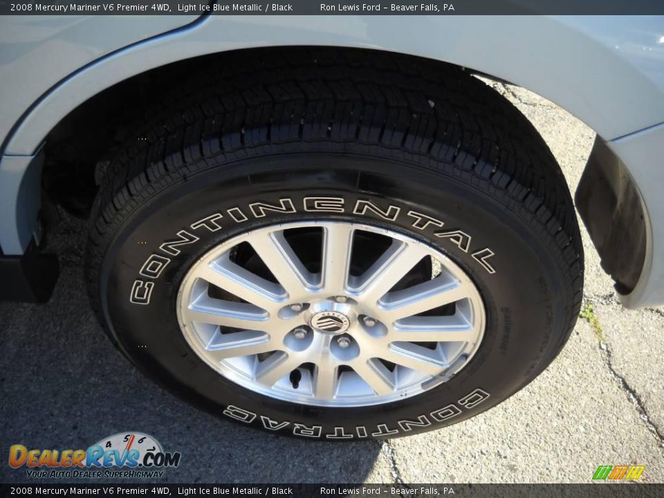 2008 Mercury Mariner V6 Premier 4WD Light Ice Blue Metallic / Black Photo #13