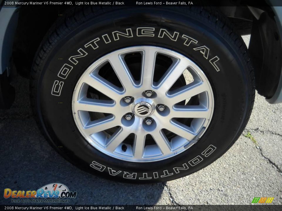 2008 Mercury Mariner V6 Premier 4WD Light Ice Blue Metallic / Black Photo #14