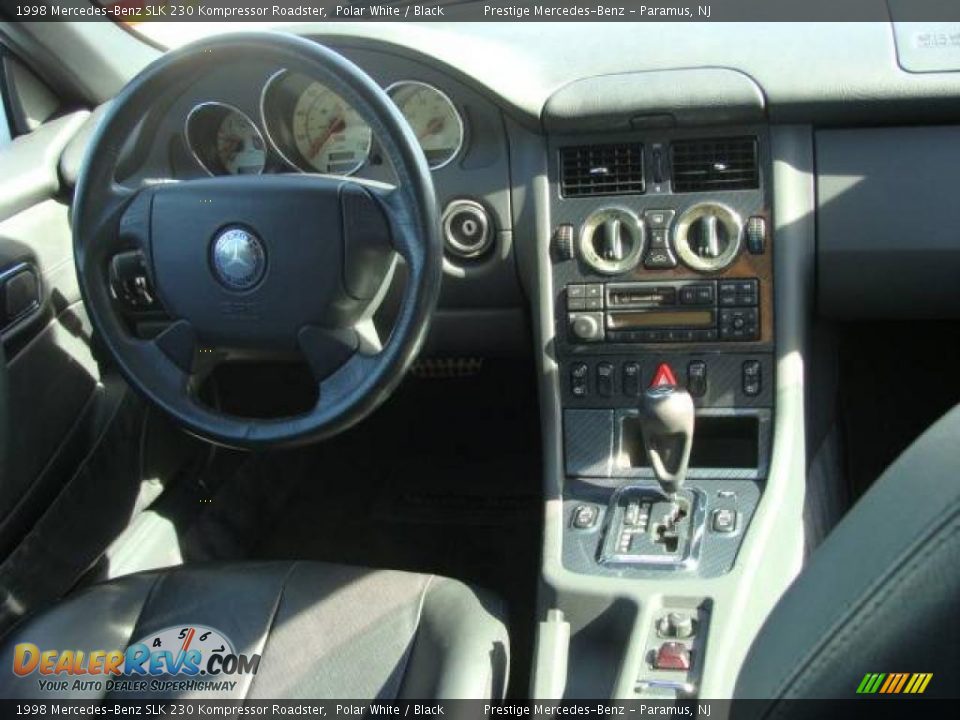 1998 Mercedes-Benz SLK 230 Kompressor Roadster Polar White / Black Photo #11