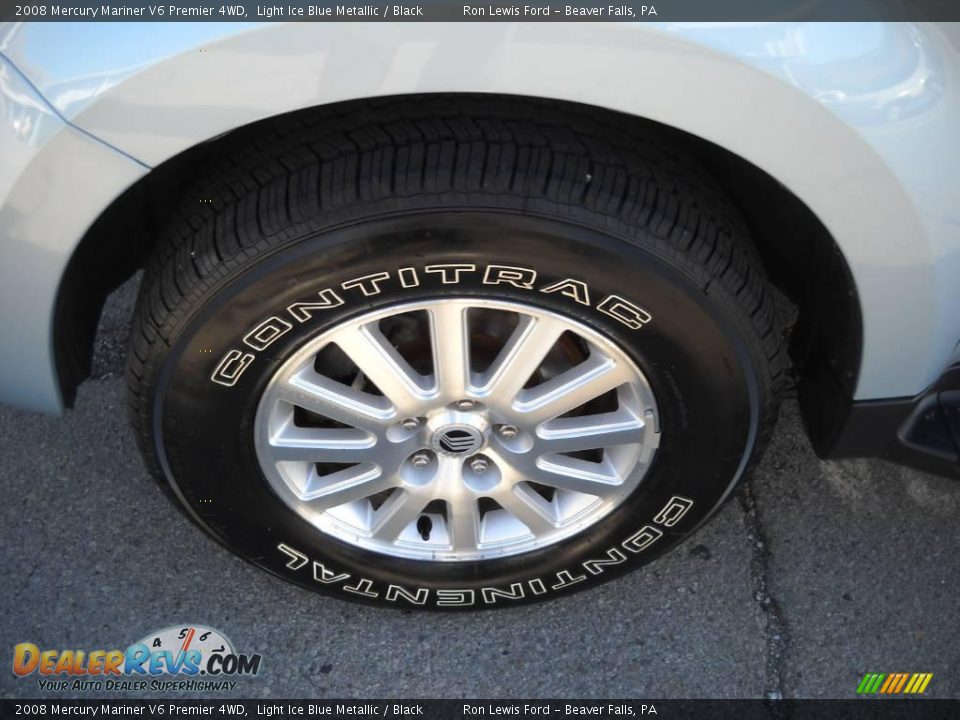 2008 Mercury Mariner V6 Premier 4WD Light Ice Blue Metallic / Black Photo #16