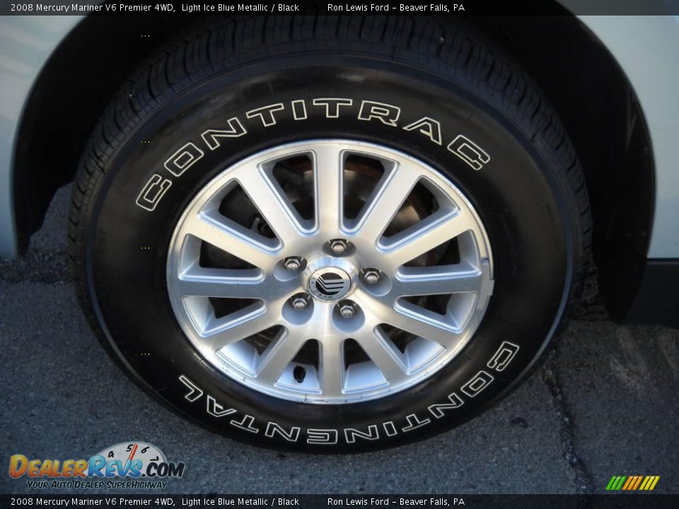 2008 Mercury Mariner V6 Premier 4WD Light Ice Blue Metallic / Black Photo #17