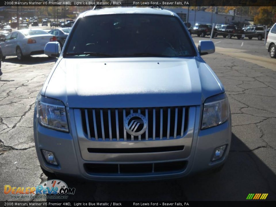 2008 Mercury Mariner V6 Premier 4WD Light Ice Blue Metallic / Black Photo #19