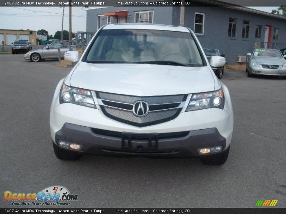 2007 Acura MDX Technology Aspen White Pearl / Taupe Photo #1