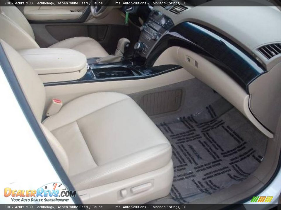 2007 Acura MDX Technology Aspen White Pearl / Taupe Photo #6