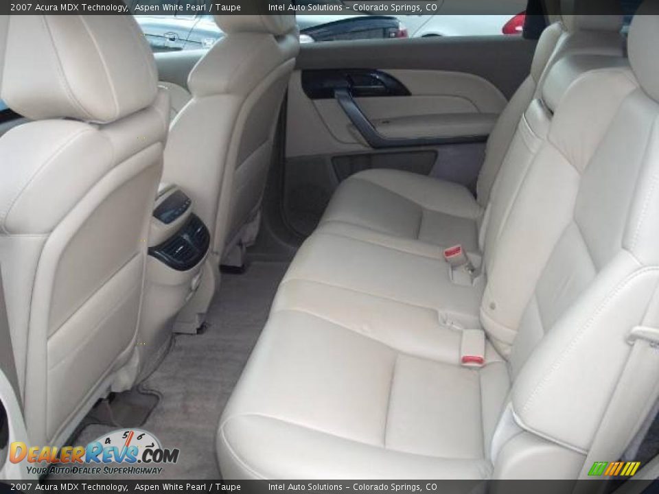 2007 Acura MDX Technology Aspen White Pearl / Taupe Photo #8