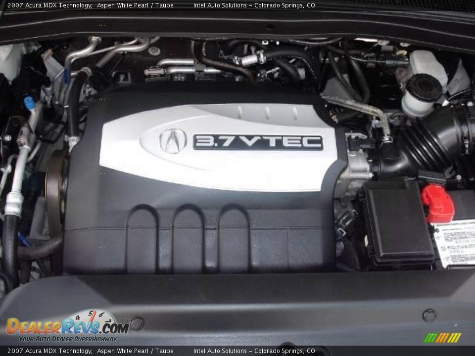 2007 Acura MDX Technology Aspen White Pearl / Taupe Photo #9