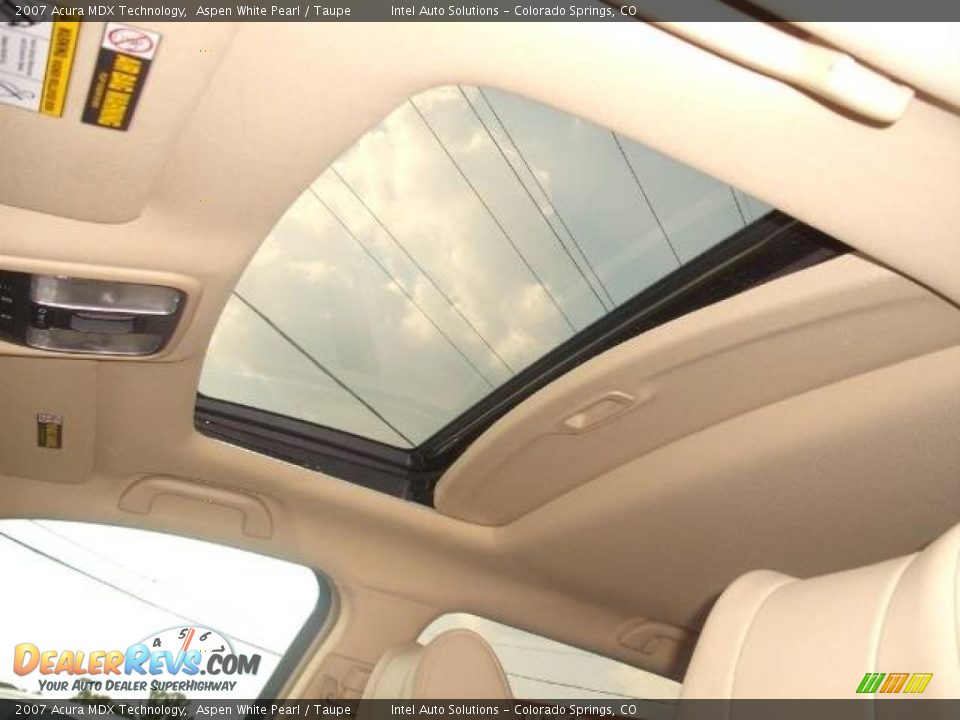 2007 Acura MDX Technology Aspen White Pearl / Taupe Photo #10