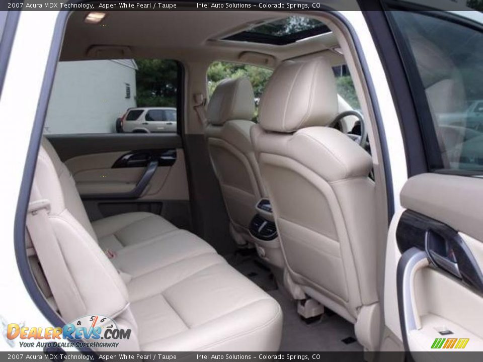 2007 Acura MDX Technology Aspen White Pearl / Taupe Photo #11