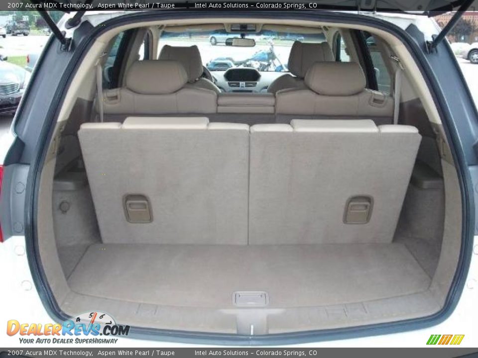 2007 Acura MDX Technology Aspen White Pearl / Taupe Photo #12