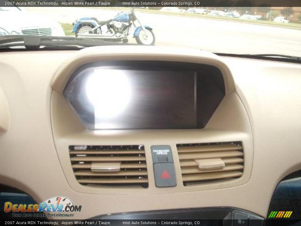 2007 Acura MDX Technology Aspen White Pearl / Taupe Photo #13