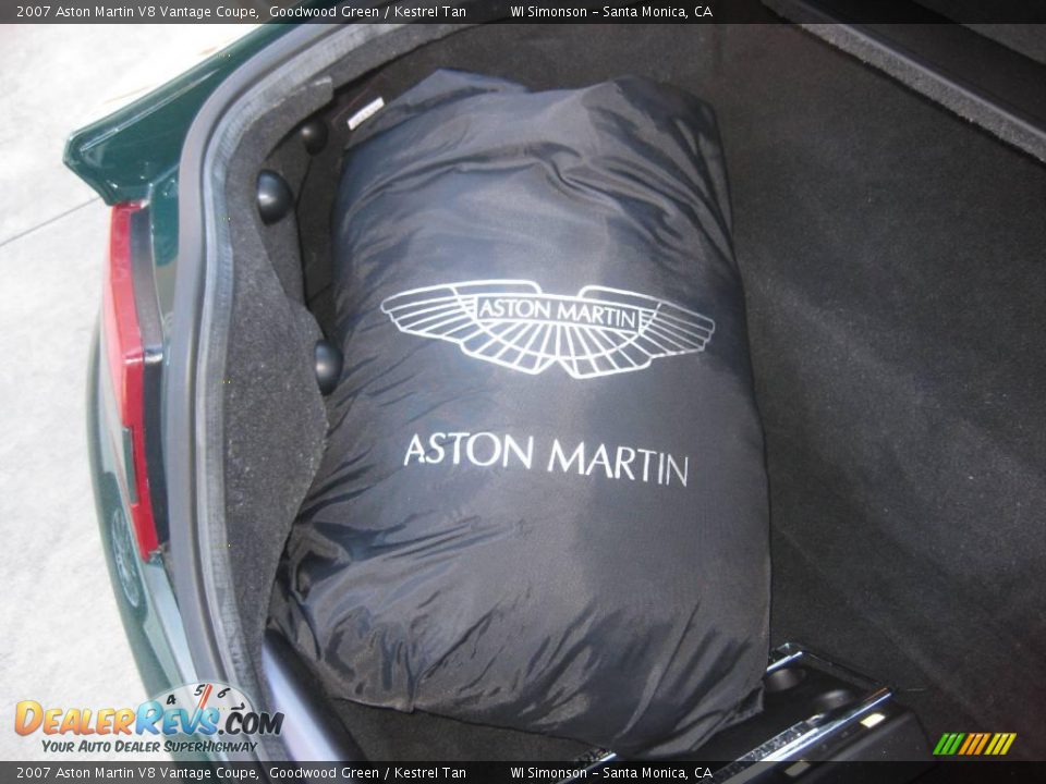 2007 Aston Martin V8 Vantage Coupe Goodwood Green / Kestrel Tan Photo #7