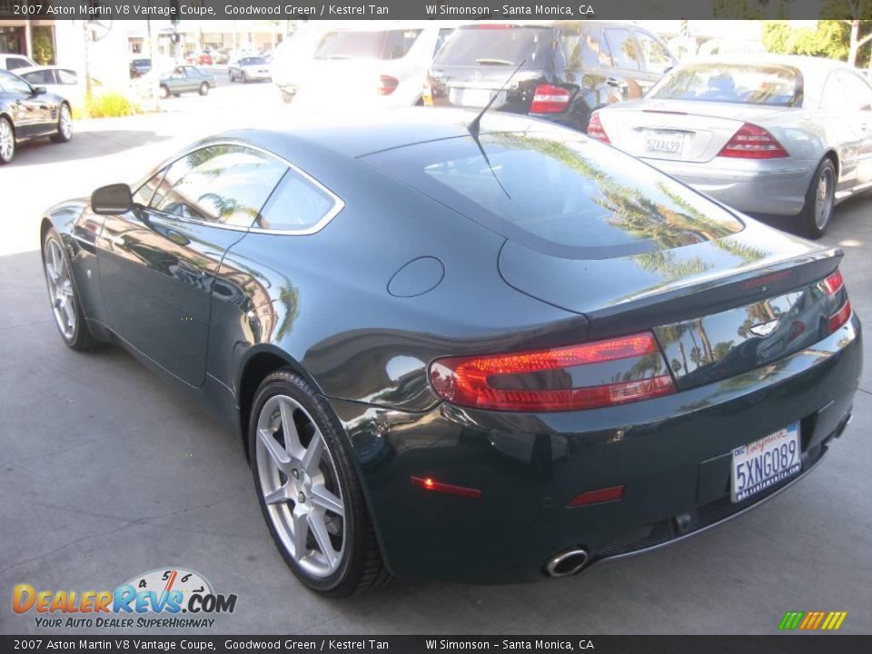 2007 Aston Martin V8 Vantage Coupe Goodwood Green / Kestrel Tan Photo #8