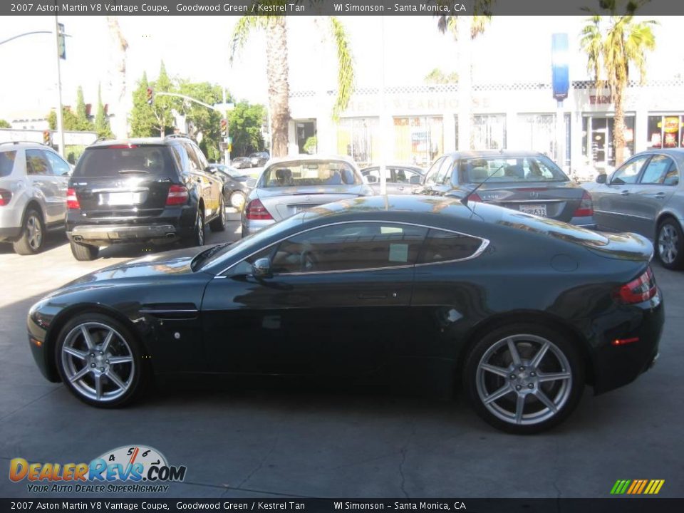 2007 Aston Martin V8 Vantage Coupe Goodwood Green / Kestrel Tan Photo #9