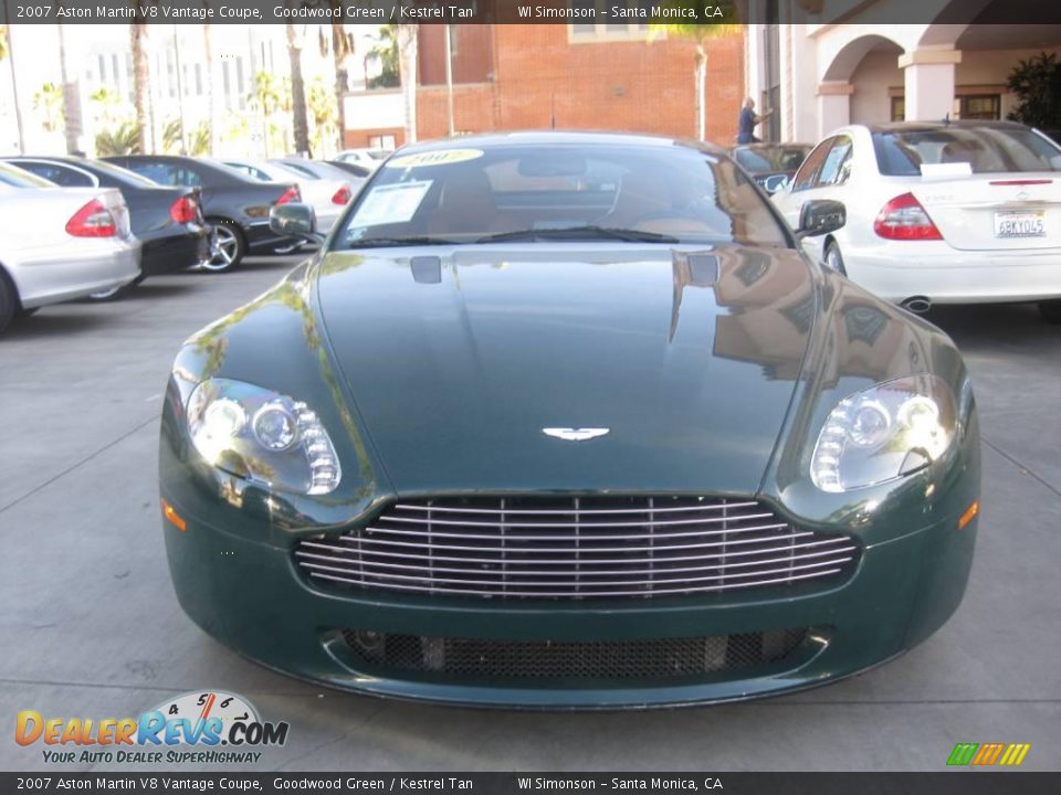 2007 Aston Martin V8 Vantage Coupe Goodwood Green / Kestrel Tan Photo #11