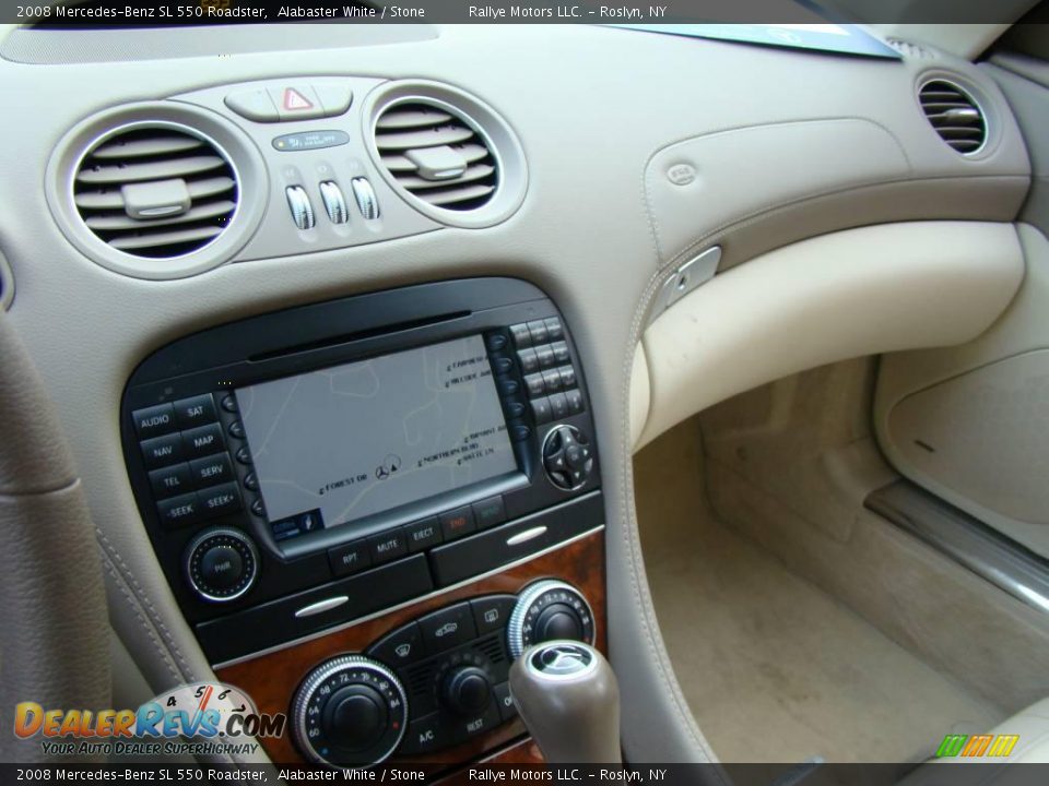2008 Mercedes-Benz SL 550 Roadster Alabaster White / Stone Photo #11