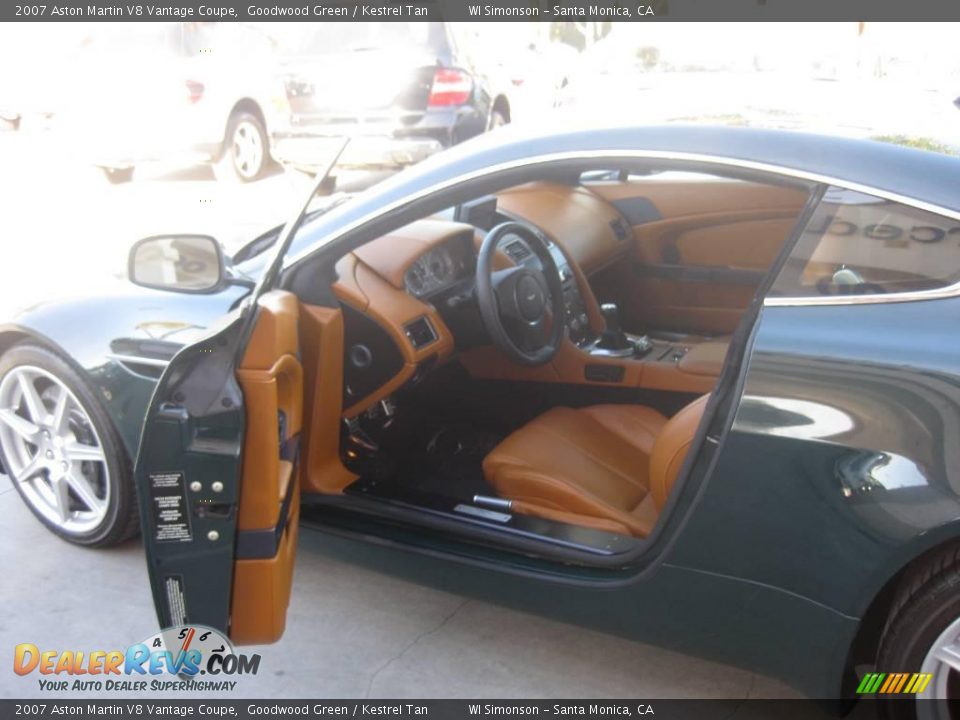 2007 Aston Martin V8 Vantage Coupe Goodwood Green / Kestrel Tan Photo #28