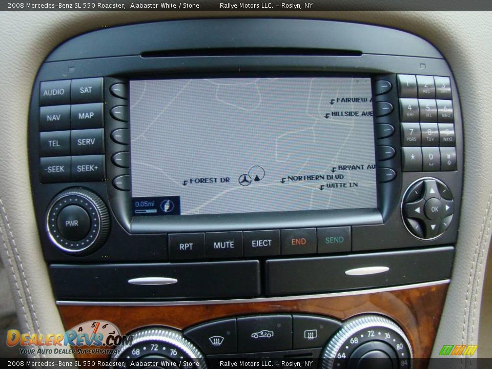 2008 Mercedes-Benz SL 550 Roadster Alabaster White / Stone Photo #12