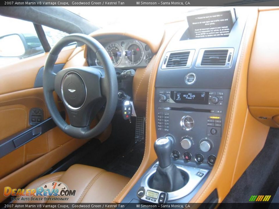 2007 Aston Martin V8 Vantage Coupe Goodwood Green / Kestrel Tan Photo #29