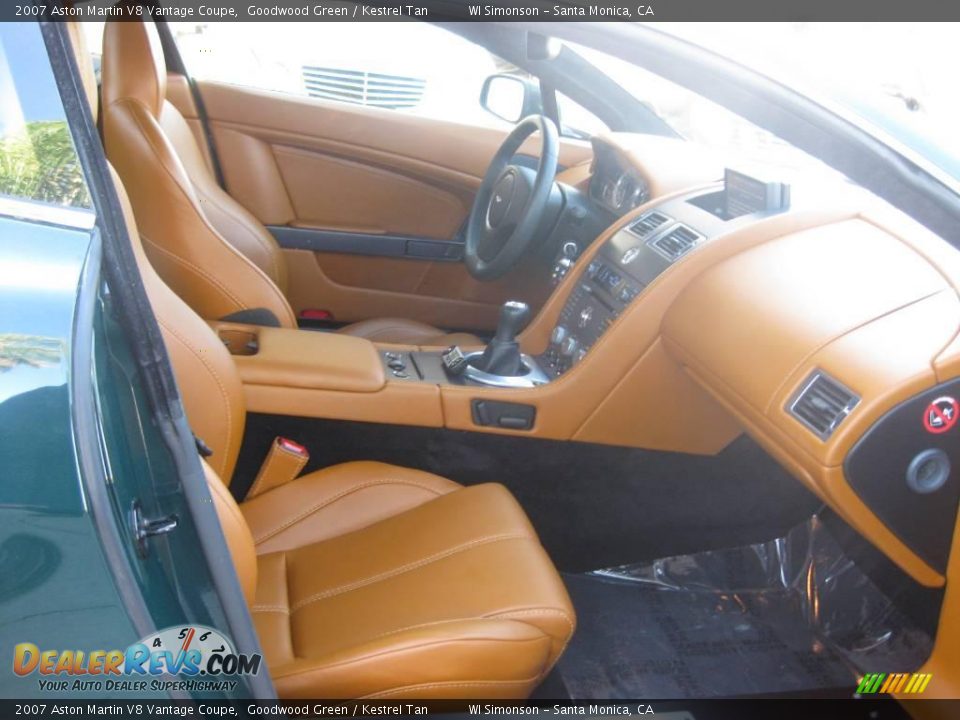 2007 Aston Martin V8 Vantage Coupe Goodwood Green / Kestrel Tan Photo #30