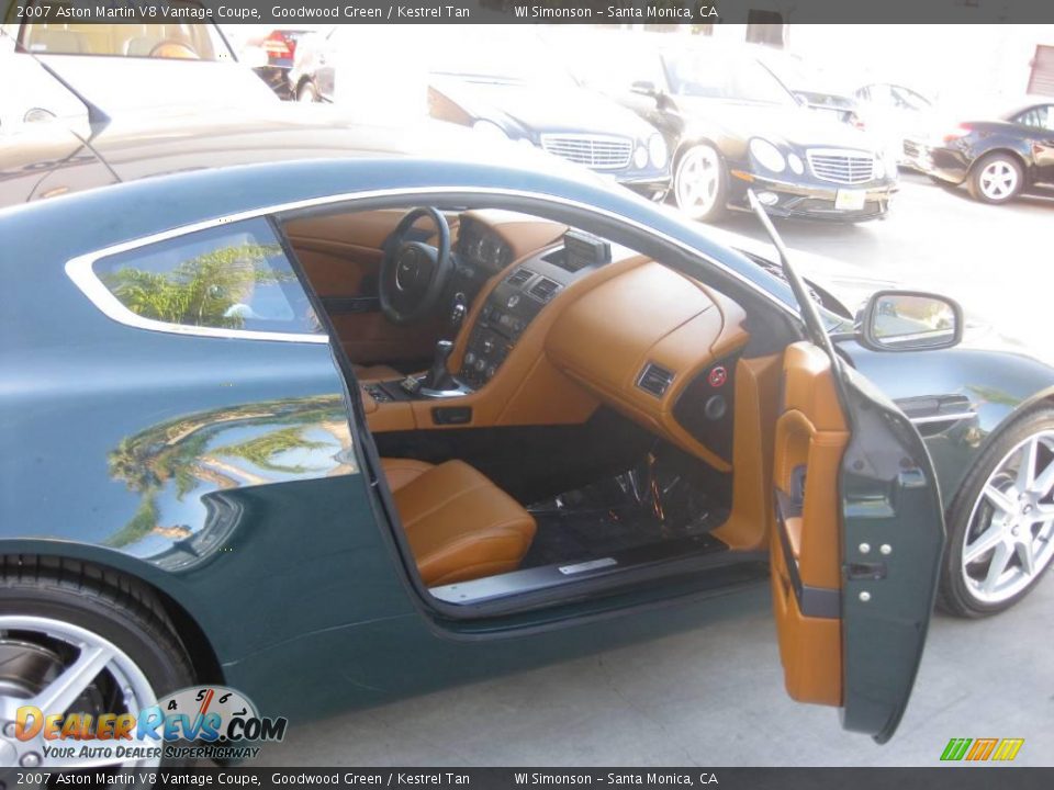 2007 Aston Martin V8 Vantage Coupe Goodwood Green / Kestrel Tan Photo #31