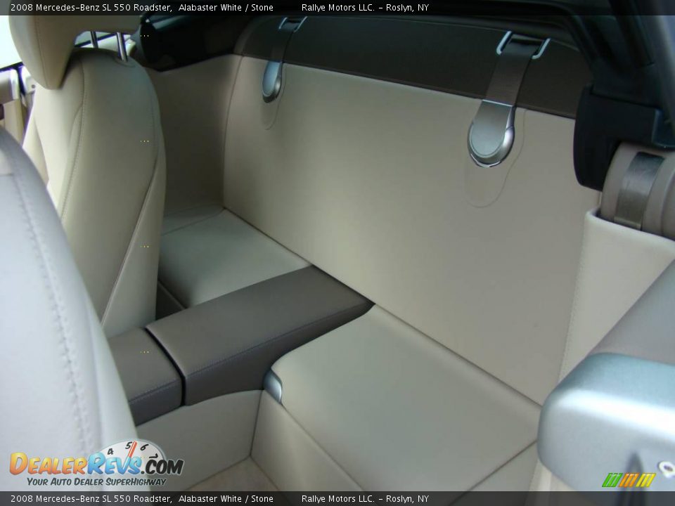 2008 Mercedes-Benz SL 550 Roadster Alabaster White / Stone Photo #14