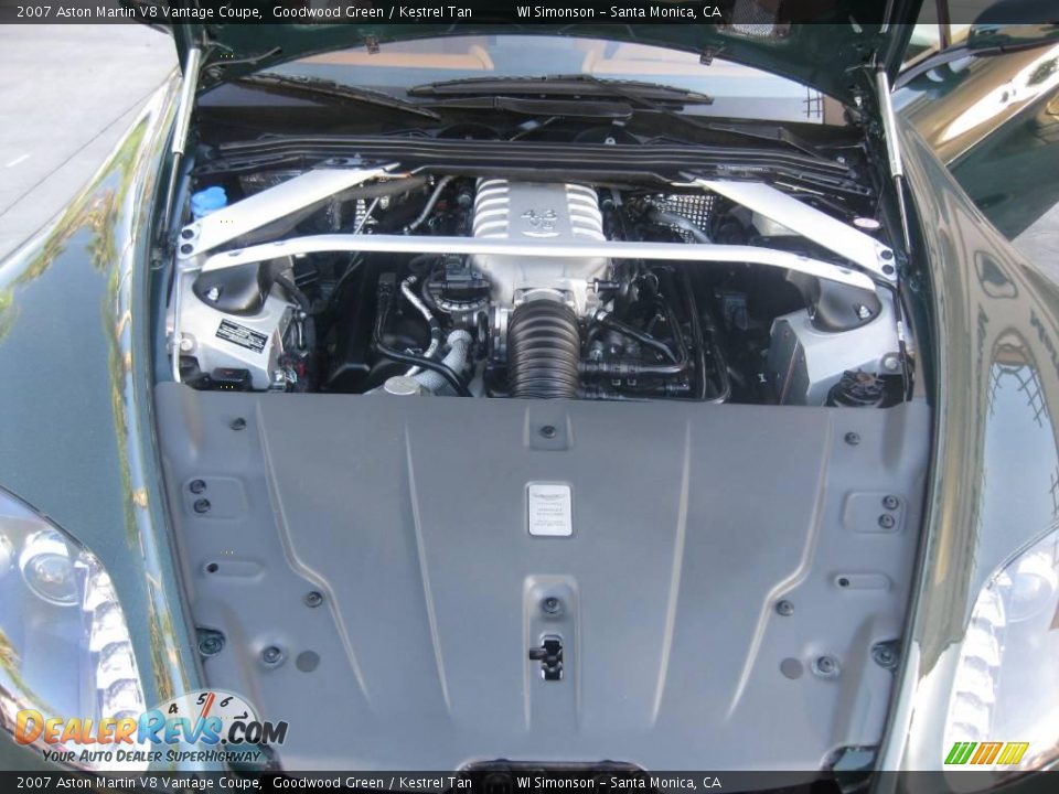 2007 Aston Martin V8 Vantage Coupe Goodwood Green / Kestrel Tan Photo #32