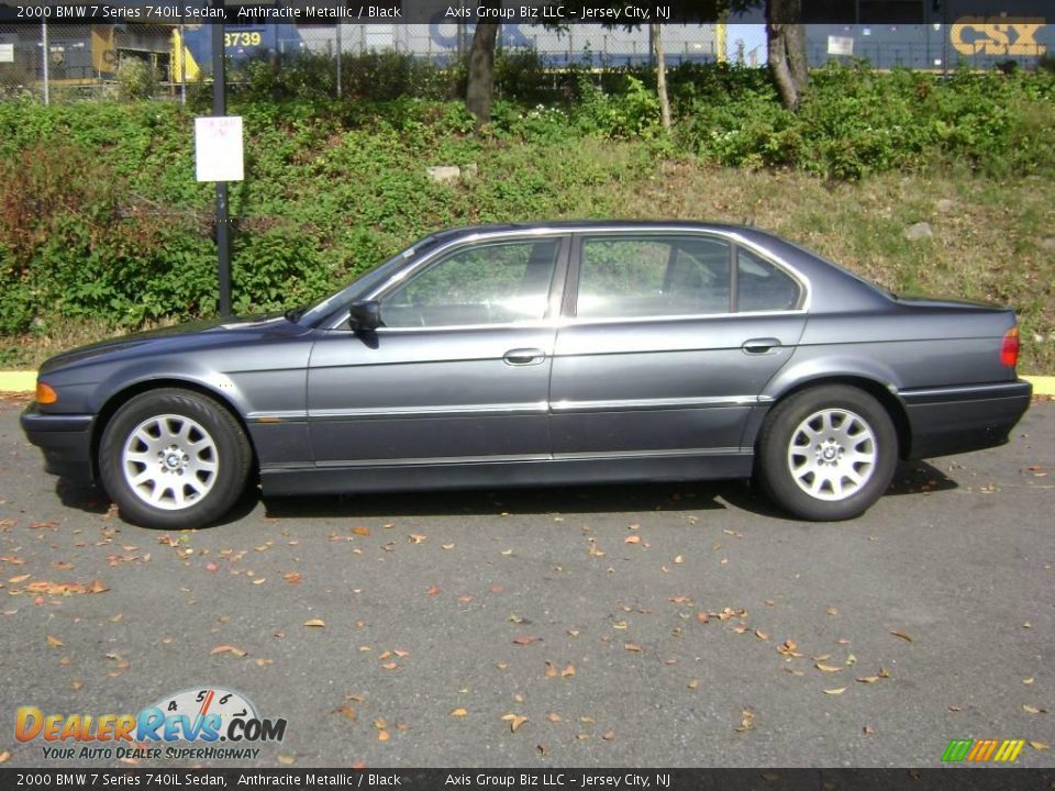 2000 BMW 7 Series 740iL Sedan Anthracite Metallic / Black Photo #1