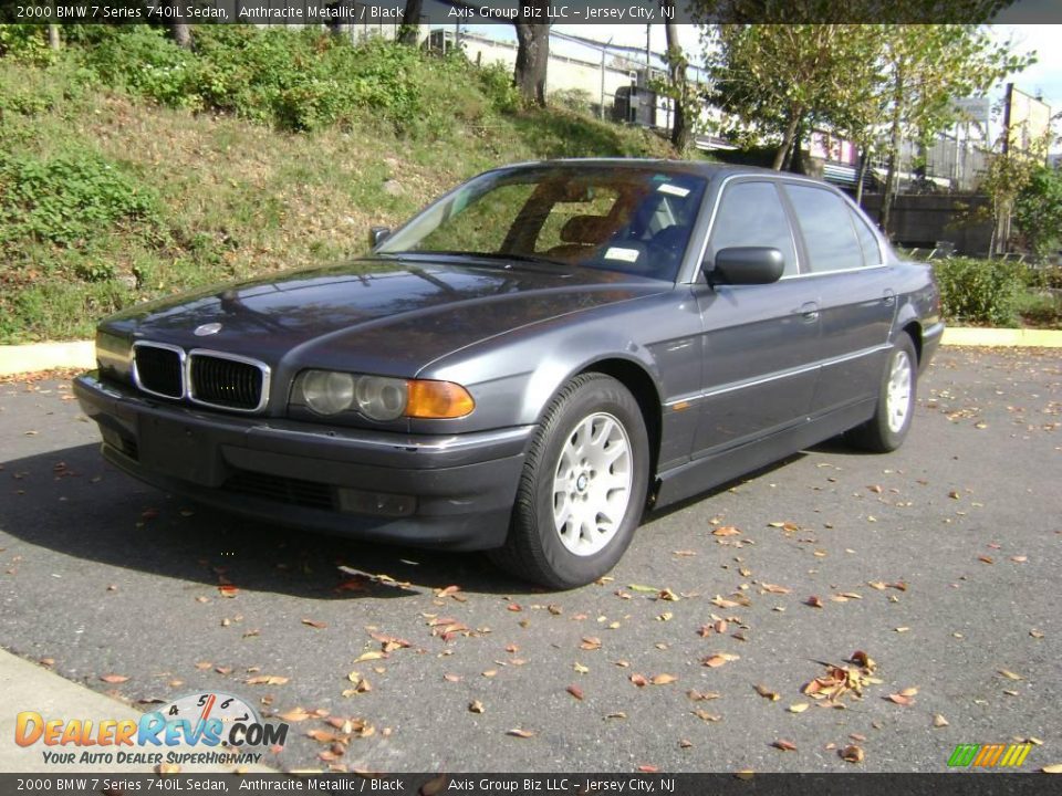 2000 BMW 7 Series 740iL Sedan Anthracite Metallic / Black Photo #3