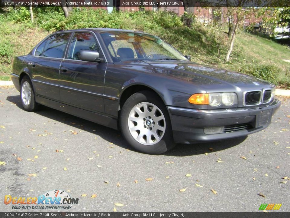 2000 BMW 7 Series 740iL Sedan Anthracite Metallic / Black Photo #4