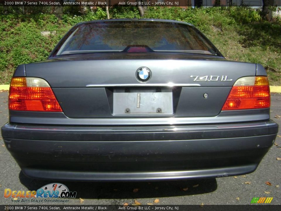 2000 BMW 7 Series 740iL Sedan Anthracite Metallic / Black Photo #5