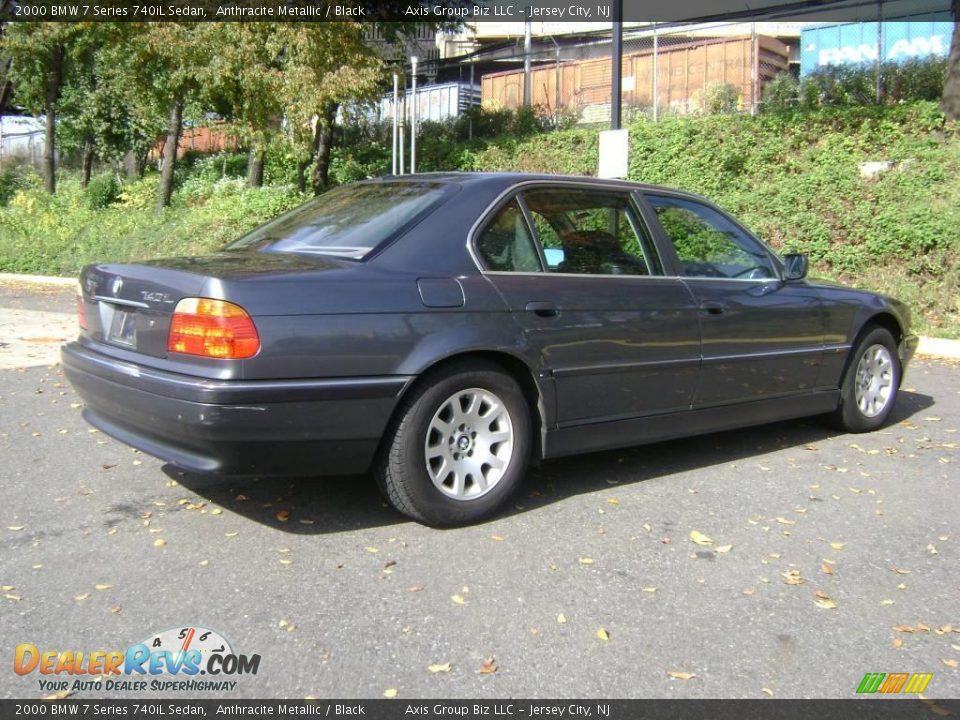 2000 BMW 7 Series 740iL Sedan Anthracite Metallic / Black Photo #6