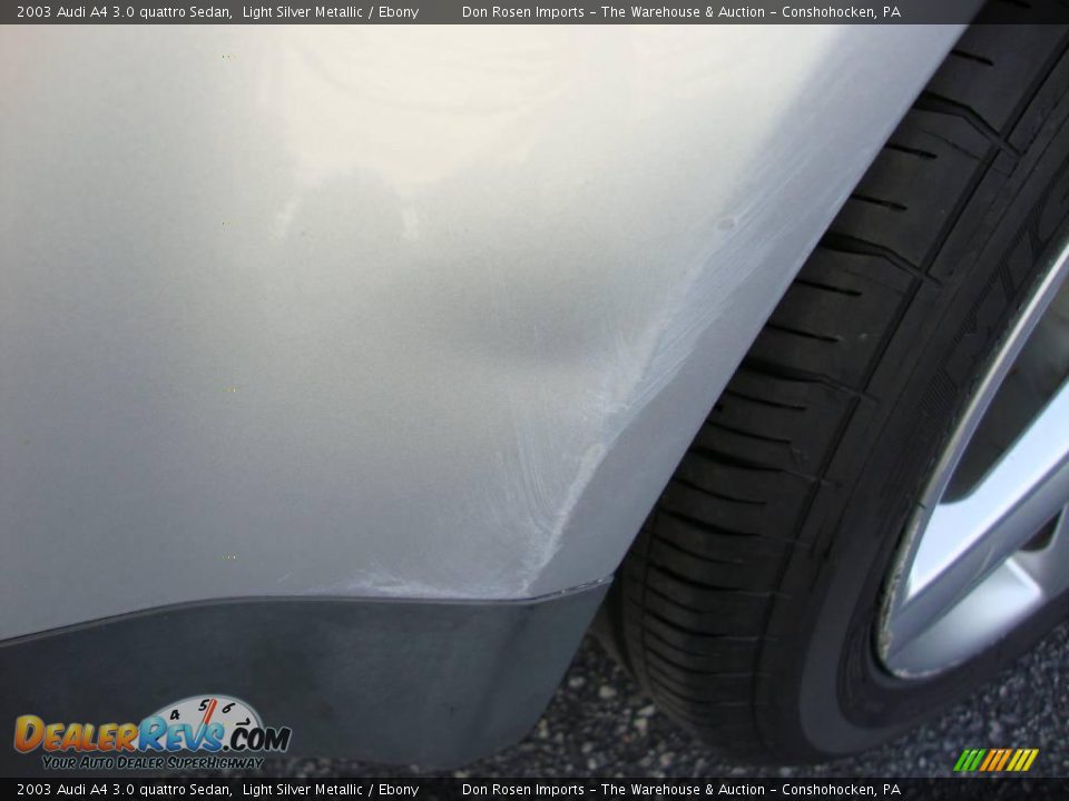 2003 Audi A4 3.0 quattro Sedan Light Silver Metallic / Ebony Photo #27