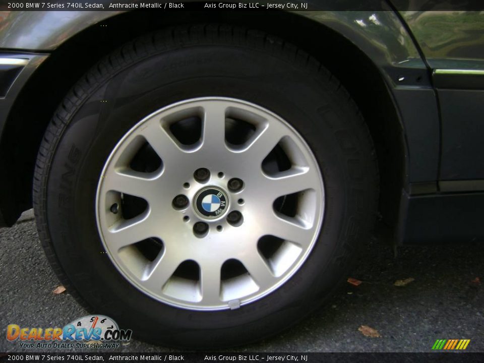 2000 BMW 7 Series 740iL Sedan Anthracite Metallic / Black Photo #10