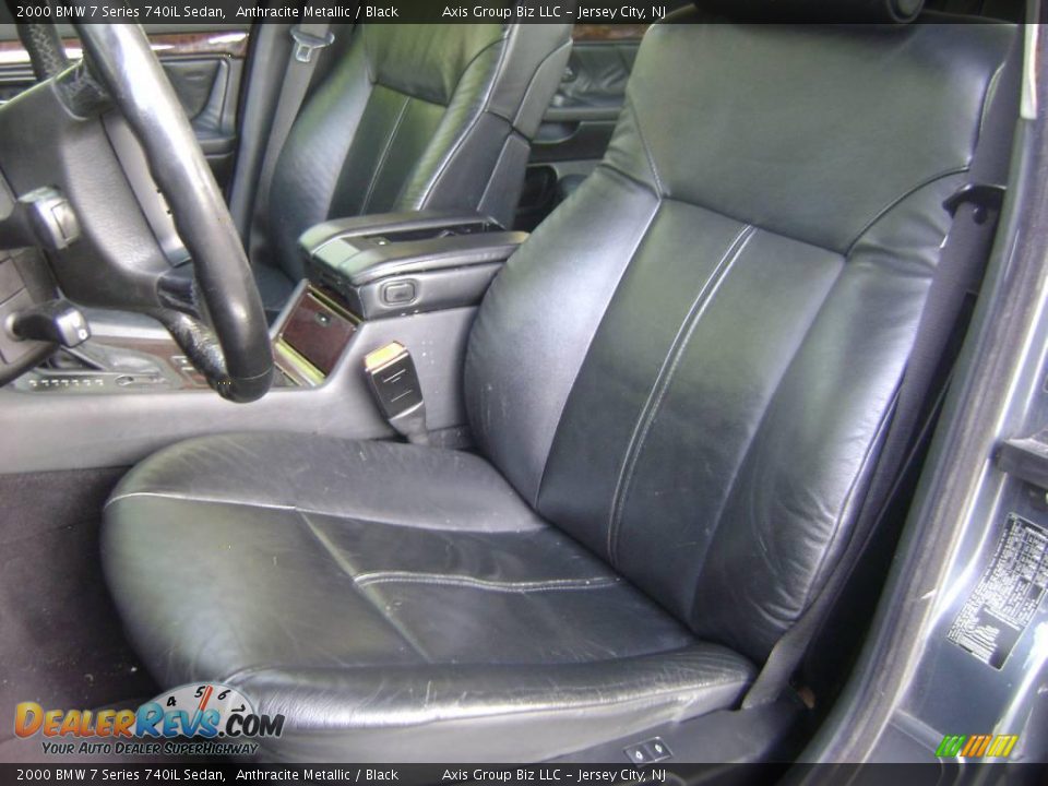2000 BMW 7 Series 740iL Sedan Anthracite Metallic / Black Photo #13