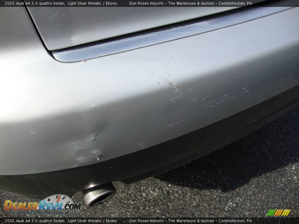 2003 Audi A4 3.0 quattro Sedan Light Silver Metallic / Ebony Photo #33