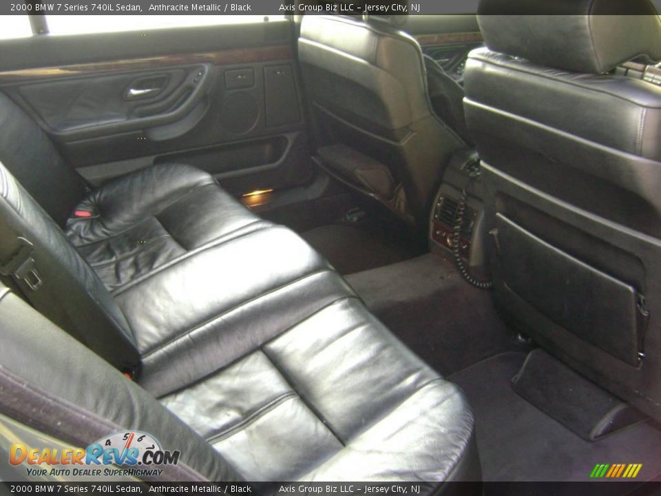 2000 BMW 7 Series 740iL Sedan Anthracite Metallic / Black Photo #16