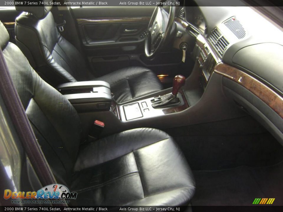 2000 BMW 7 Series 740iL Sedan Anthracite Metallic / Black Photo #18